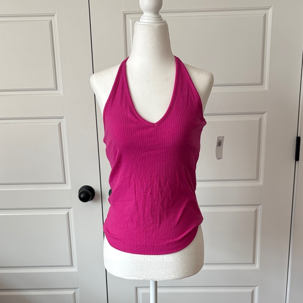 Old Navy Fuchsia Halter Tank Top